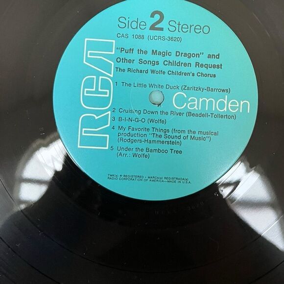 VINTAGE RARE PUFF THE MAGIC DRAGON LP BY RICHARD WOLFE CHILDRENS CHORUS 1967 - Picture 6 of 7